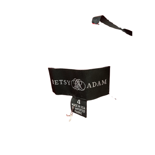 Betsy & Adam Red One Shoulder Dress - Size 4 - Cocktail Dress - Image 2