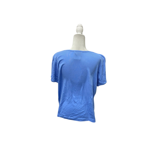 Metropolitan Women's Blue Tee Shirt - Size M - Casual Top