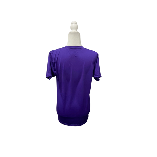 Adidas Women's Purple Trefoil Tee Shirt - Medium - Activewear