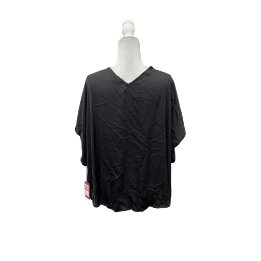 Vince Camuto Women's Black Blouse 3X Plus Size Wrap Top