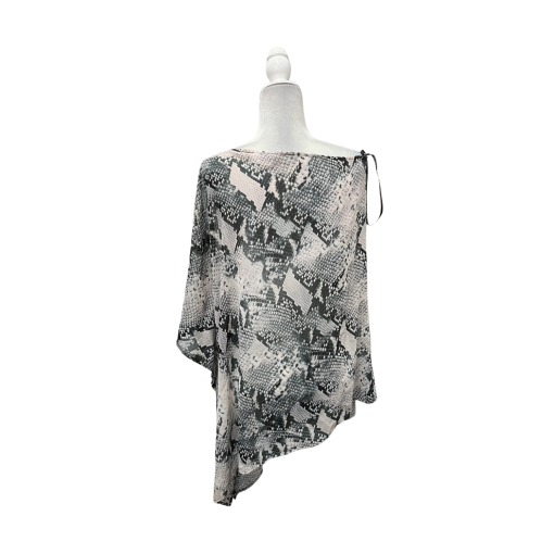 Calvin Klein Snake Print Blouse S/M Off-Shoulder Top Women's Clothing