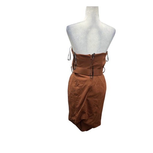 Calvin Klein Strapless Dress Brown Size 6 Women's Cocktail Dress