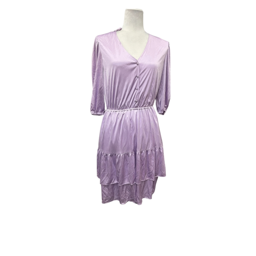 NANETTE Lilac Tiered Dress - Women's Mini Dress - Size S/M