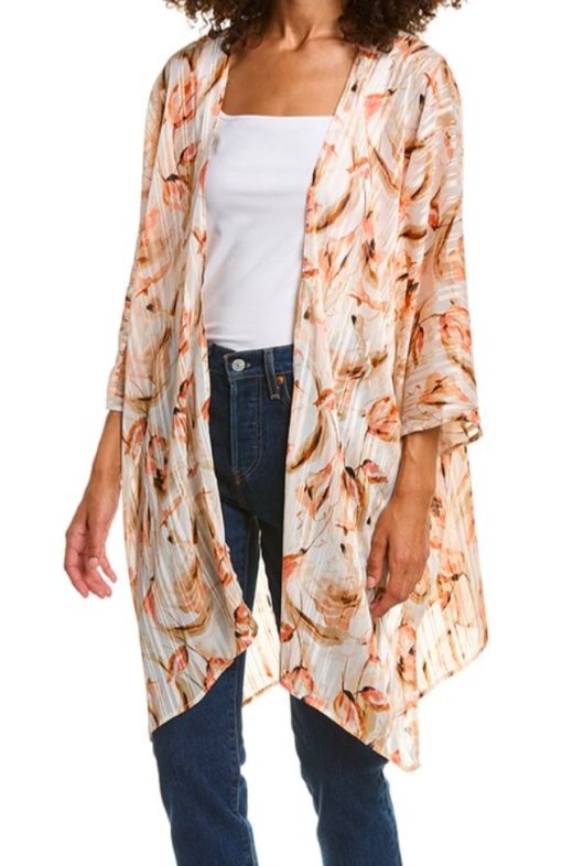 ANNE Klein Womens Floral Print Polyester Blouse size S